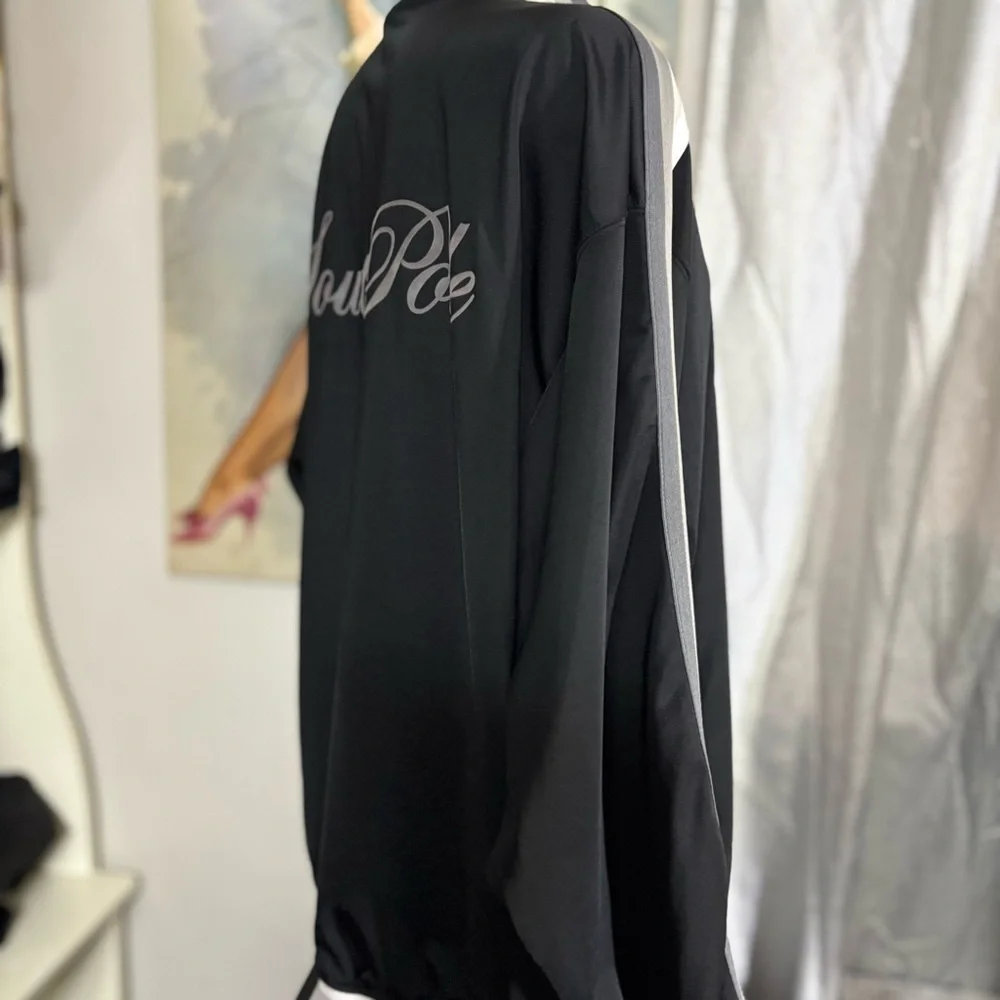 South Pole Black and White Bomber Jacket with Logo